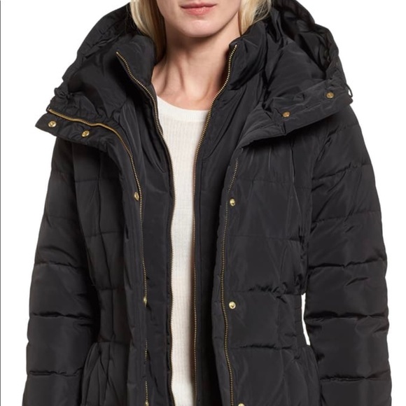 cole haan hooded down and feather jacket